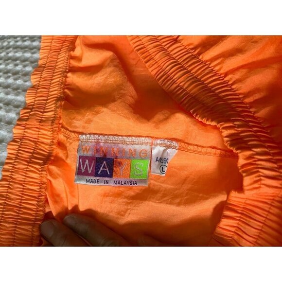 Vintage Windbreaker Pants Orange - Picture 4 of 4